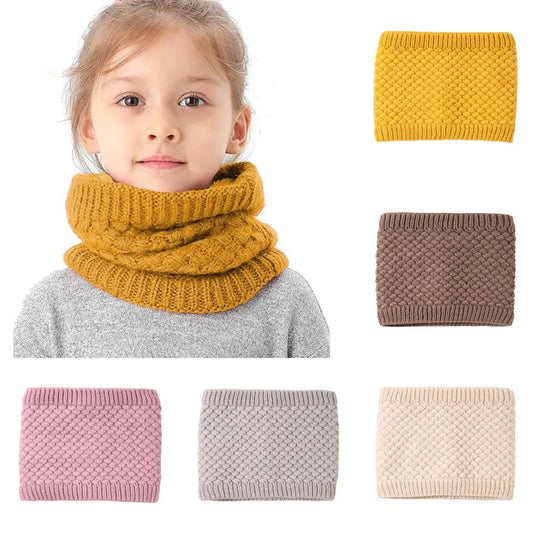Fleece Lined Kids Neck Warmer Warm Windproof Neck Gaiter Face Scarf Winter Cold Weather Children Ski Face Mask Cover
