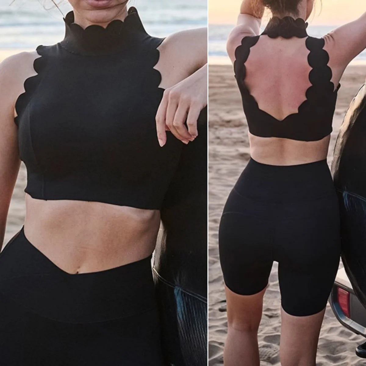 Neck v-neck yoga bra lace thick shoulder strap beauty back pilates fitness BRA sports underwear running vest