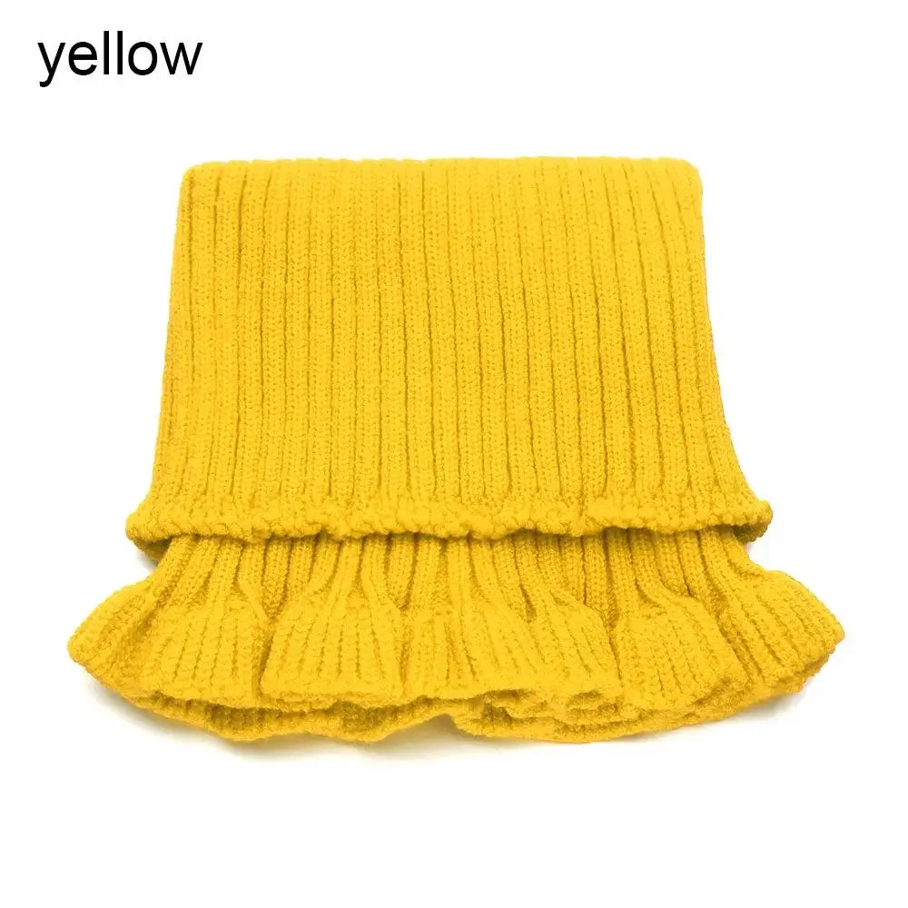 Fashion Autumn Winter Knitted Fake Collar Scarf Women Warm Elastic Turtleneck Neck Warmer Detachable Winter Warm Windproof Scarf