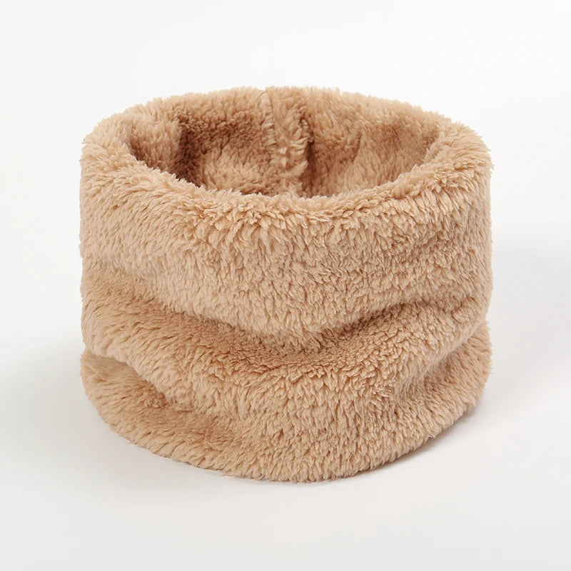 Winter Faux Circle Warmer Thick Chunky Scarf Woman For Neck Scarves Cycling Loop With Fur Knit Unisex Man Hiking Softl Scarf