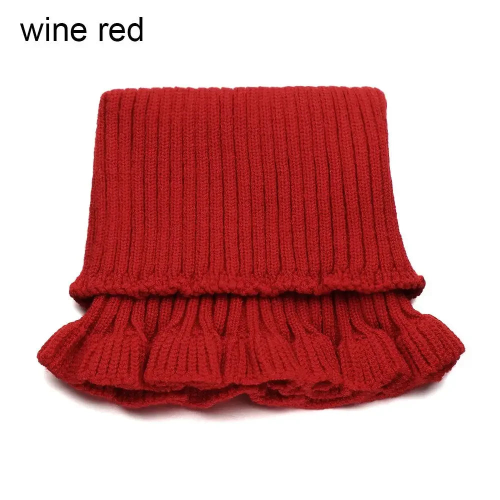 Fashion Autumn Winter Knitted Fake Collar Scarf Women Warm Elastic Turtleneck Neck Warmer Detachable Winter Warm Windproof Scarf