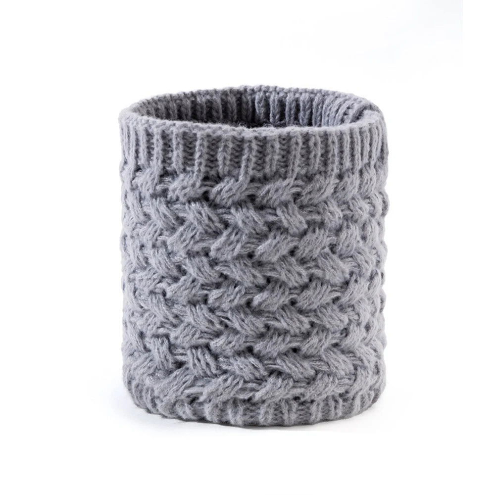 Plush Thick Neck Scarf Women Men Winter Knitted Cashmer-Like Collar Keep Warm Rings Scarves Outdoor Sport Collar Infinity Snood