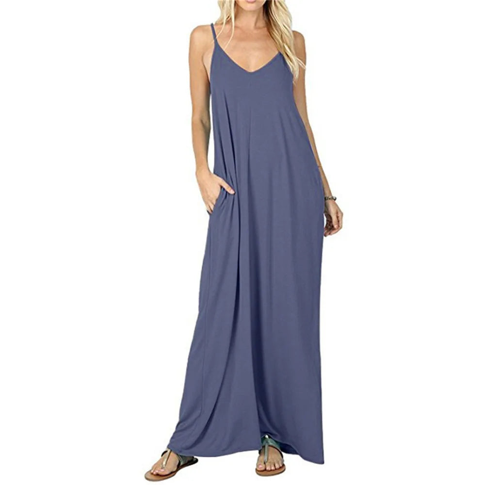 The 2024's new summer couture line is a plain, baggy dress, tank top dress, sexy sling dress