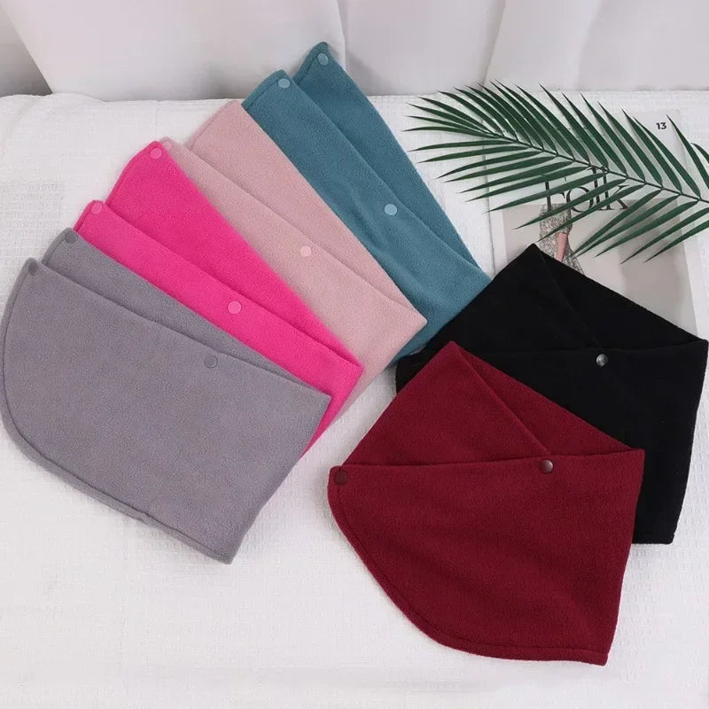 New Lamb Fleece for Women Scarves Winter Warm Fake Collar Scarf Plush Bib Snood Female Windproof Wrap Neck Protection Polar