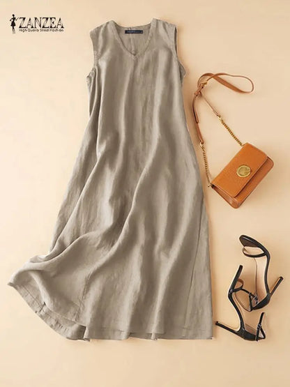 Summer Breeze V-Neck Dress