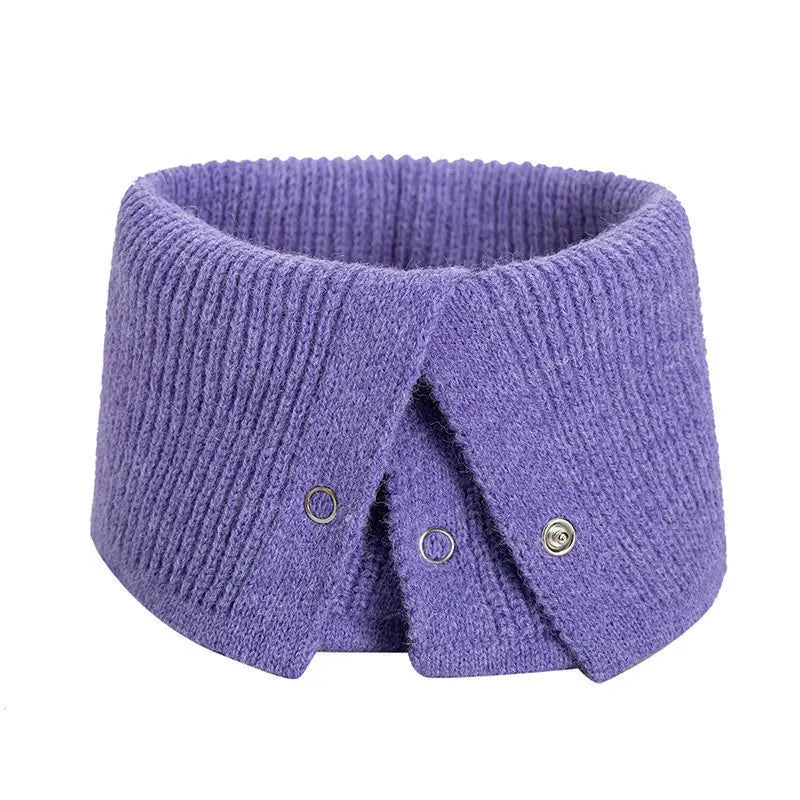 New Winter Knitted Warm Ring Scarf for Women Fashion Lady Neck Snood Unisex Wraps Scarves Neckerchief Female Stretch Bufanda