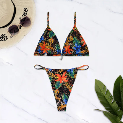 Swimsuit Low Waist Swimming Suit for Women Beachwear Bather Swim Wear Brazilian Bikini Push Up Woman Swimwear 2025 Bathing Suit