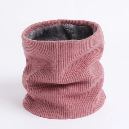 Plush Thick Neck Scarf Women Men Winter Knitted Cashmer-Like Collar Keep Warm Rings Scarves Outdoor Sport Collar Infinity Snood