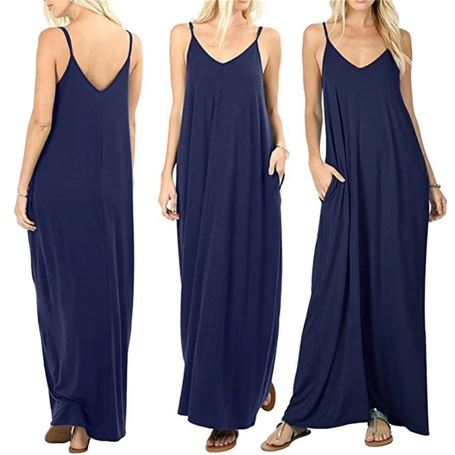 The 2024's new summer couture line is a plain, baggy dress, tank top dress, sexy sling dress