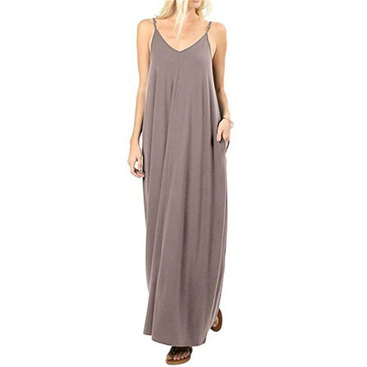 The 2024's new summer couture line is a plain, baggy dress, tank top dress, sexy sling dress