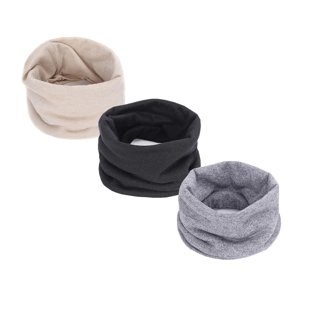 New Cashmere Winter Scarf for Boys Girls Women Men Knitted Scarves Cozy Spring Warm Children Elastic Mufflers Autumn Baby Scarf