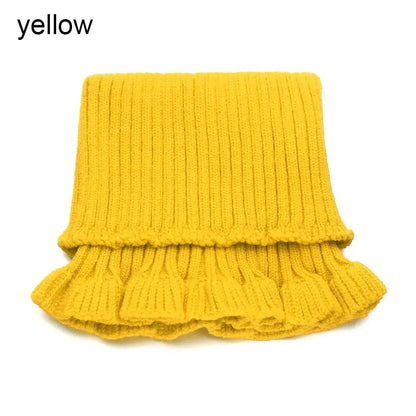Fashion Autumn Winter Knitted Fake Collar Scarf Women Warm Elastic Turtleneck Neck Warmer Detachable Winter Warm Windproof Scarf