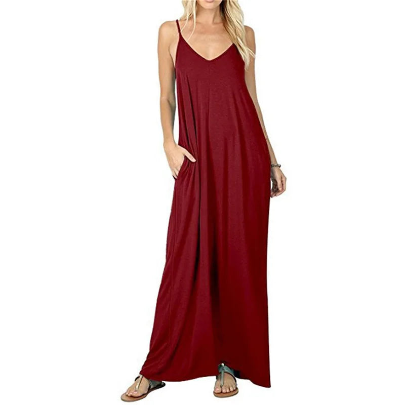The 2024's new summer couture line is a plain, baggy dress, tank top dress, sexy sling dress