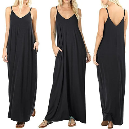 The 2024's new summer couture line is a plain, baggy dress, tank top dress, sexy sling dress