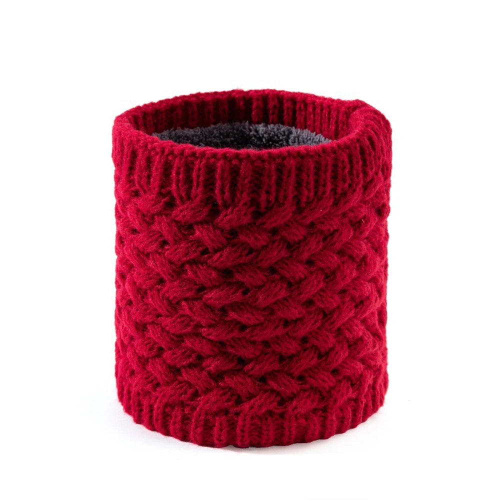 Plush Thick Neck Scarf Women Men Winter Knitted Cashmer-Like Collar Keep Warm Rings Scarves Outdoor Sport Collar Infinity Snood