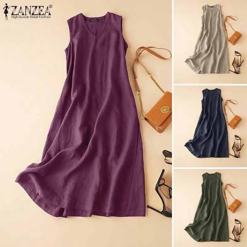 Summer Breeze V-Neck Dress