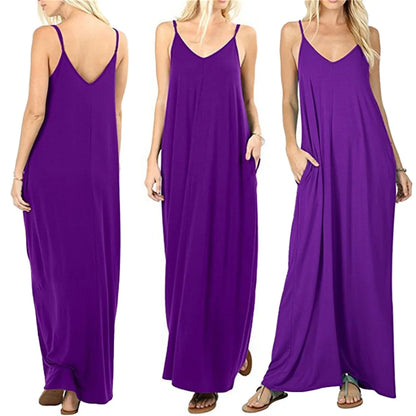 The 2024's new summer couture line is a plain, baggy dress, tank top dress, sexy sling dress