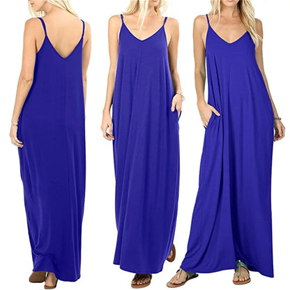 The 2024's new summer couture line is a plain, baggy dress, tank top dress, sexy sling dress