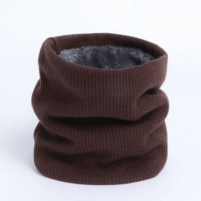 Plush Thick Neck Scarf Women Men Winter Knitted Cashmer-Like Collar Keep Warm Rings Scarves Outdoor Sport Collar Infinity Snood