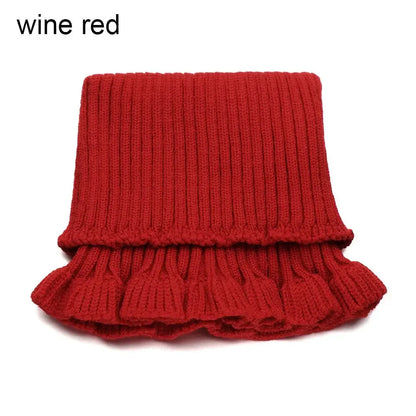 Fashion Autumn Winter Knitted Fake Collar Scarf Women Warm Elastic Turtleneck Neck Warmer Detachable Winter Warm Windproof Scarf