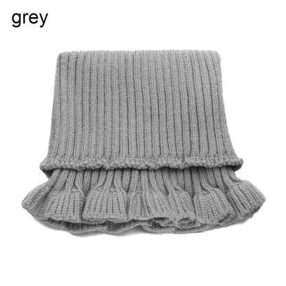 Fashion Autumn Winter Knitted Fake Collar Scarf Women Warm Elastic Turtleneck Neck Warmer Detachable Winter Warm Windproof Scarf