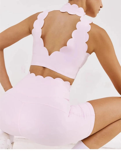 Neck v-neck yoga bra lace thick shoulder strap beauty back pilates fitness BRA sports underwear running vest