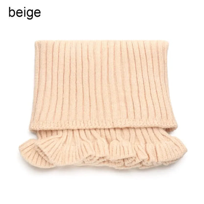 Fashion Autumn Winter Knitted Fake Collar Scarf Women Warm Elastic Turtleneck Neck Warmer Detachable Winter Warm Windproof Scarf