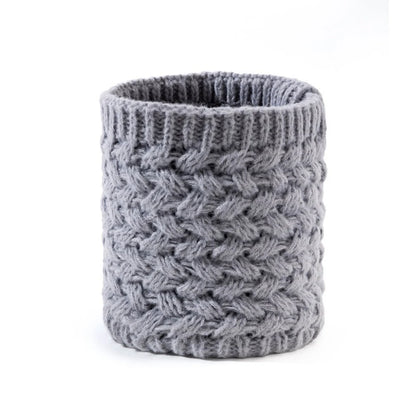 Plush Thick Neck Scarf Women Men Winter Knitted Cashmer-Like Collar Keep Warm Rings Scarves Outdoor Sport Collar Infinity Snood