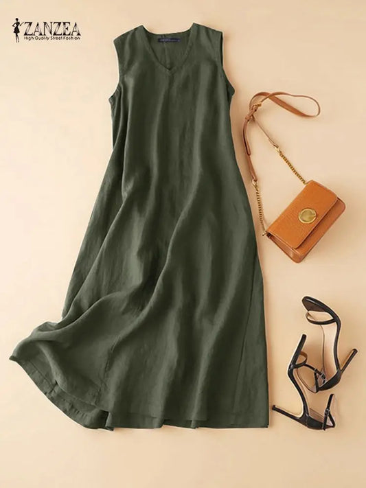 Summer Breeze V-Neck Dress
